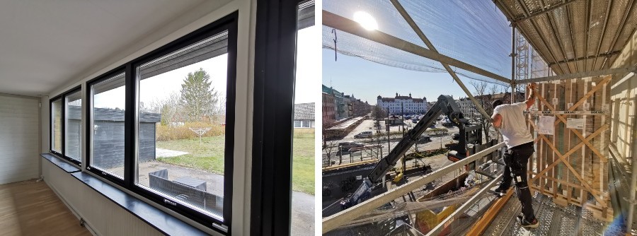 nya fönster i villa och större fastighetshus